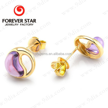 Light Weight Simple Gold Earring Designs for Women